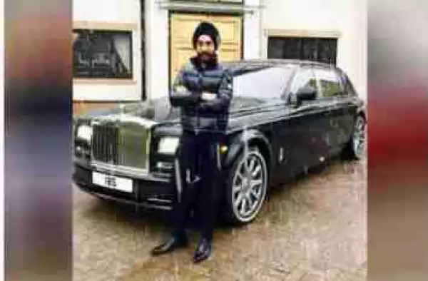 Man Matches His Rolls Royce To His Turban & Dressing In London (Photos)